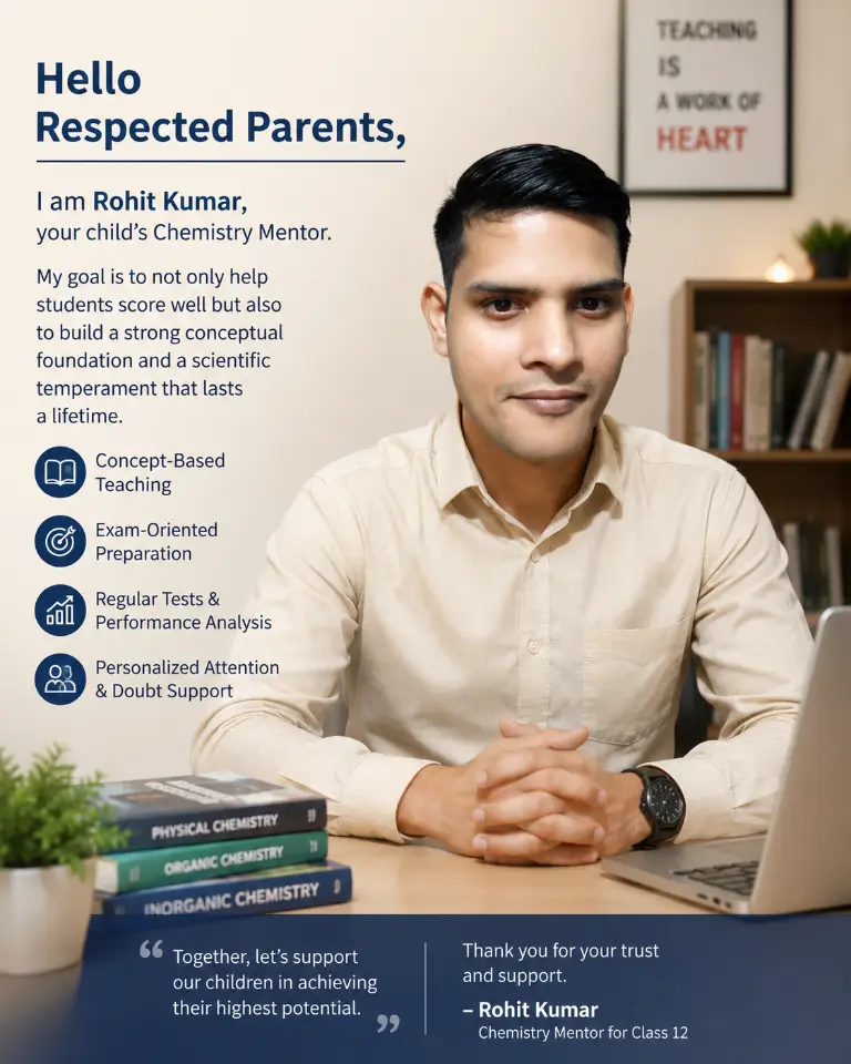 Rohit Kumar — Chemistry Tutor in Greater Noida